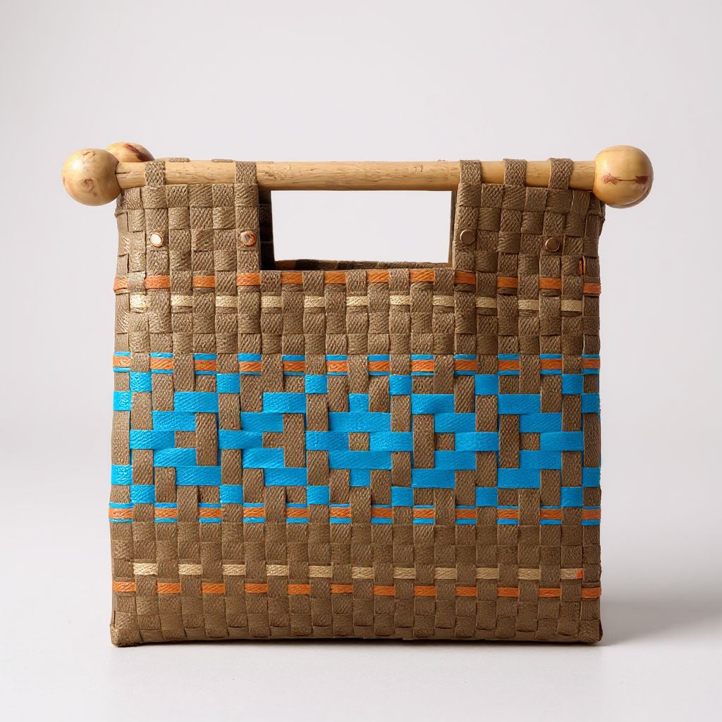 CARTERA HILO RECICLADO TRENZA HINDÚ